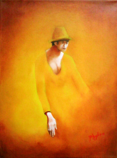 Peinture intitulée "Inquietude 30x40 by…" par Phybra, Œuvre d'art originale, Huile