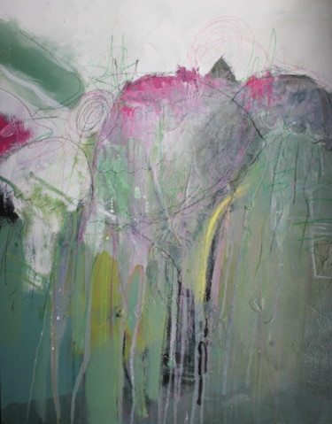 Schilderij getiteld "Méduses" door Gaspard Clair, Origineel Kunstwerk, Acryl