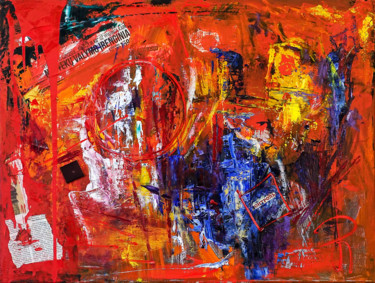 绘画 标题为“Abstract Expression…” 由Retne, 原创艺术品, 丙烯
