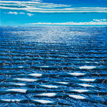 Calming shimmer-4 Peinture intitulée "Calming shimmer-4" par Stefan Fierros, Œuvre d'art originale, Acrylique
