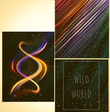 Arts numériques intitulée "wild world" par Nesrine Fetoui, Œuvre d'art originale, Accessoires