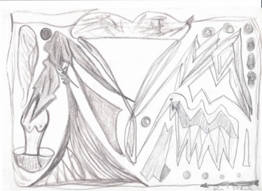 Dibujo titulada "ARTD109 BOUQUET" por Ro Model, Obra de arte original, Lápiz