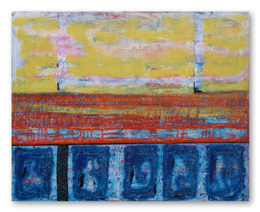 Peinture intitulée "Hanoi" par Juliette Gallas, Œuvre d'art originale, Acrylique Monté sur Châssis en bois