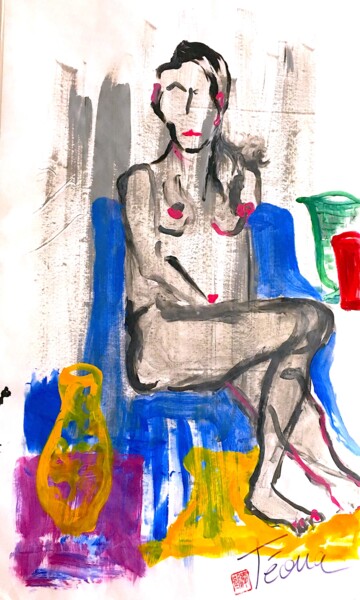 Peinture intitulée "A Margarita please…" par Téoua, Œuvre d'art originale, Acrylique