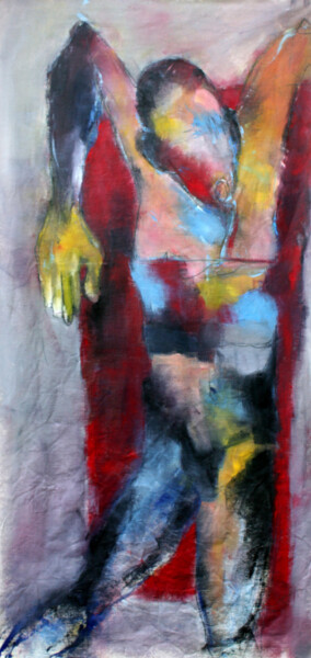 Peinture intitulée "ETAT....." par Dov Melloul, Œuvre d'art originale, Huile