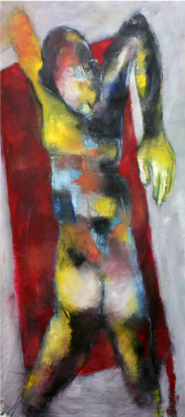 Peinture intitulée "....DE CHOC" par Dov Melloul, Œuvre d'art originale, Huile