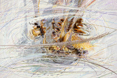 Photographie intitulée "Crayonnée 0630-14" par Sylvie Dessert (Syl), Œuvre d'art originale, Photographie manipulée