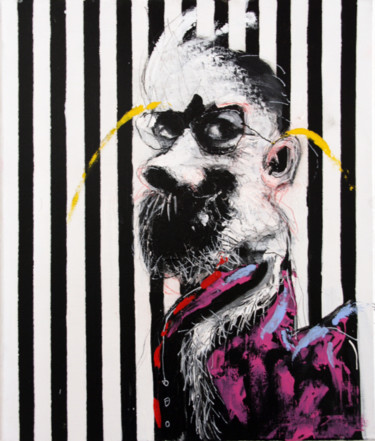 Peinture intitulée "PORTRAIT DE REBEYRO…" par Patrick Santus, Œuvre d'art originale, Acrylique