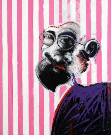 Peinture intitulée "PORTRAIT DOUBLE DE…" par Patrick Santus, Œuvre d'art originale, Acrylique Monté sur Châssis en bois