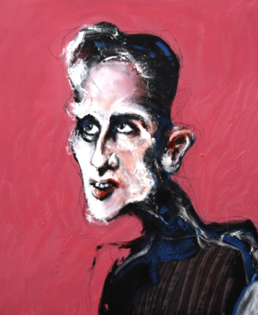 Peinture intitulée "ÉTUDE POUR UN PORTR…" par Patrick Santus, Œuvre d'art originale, Acrylique Monté sur Châssis en bois