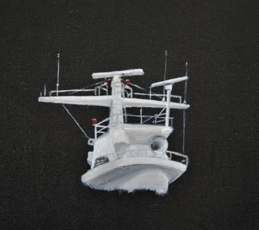 Peinture intitulée "Radar cargo" par Patrice Butel, Œuvre d'art originale, Huile