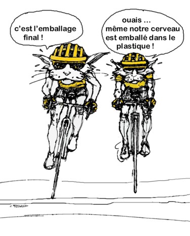 Arts numériques intitulée "vélo 37" par Christian Rolland, Œuvre d'art originale, Travail numérique 2D