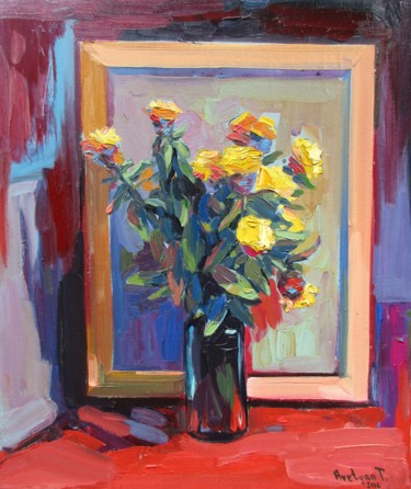 Painting titled "Still Life" by Tigran Avetyan, Original Artwork, Oil