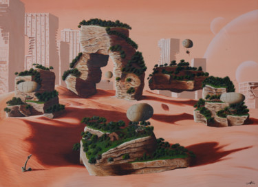 Le Grand Rassemblement 绘画 标题为“Le Grand Rassemblem…” 由Pascal Genevois, 原创艺术品, 丙烯 安装在木质担架架上