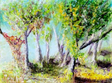 Peinture intitulée "The glade" par Emmanuelle Menny Fleuridas, Œuvre d'art originale, Acrylique