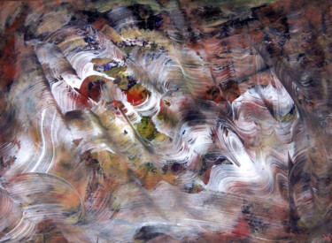 Plumes au Vent (Wind feathers) - Abstraction - Abstract Art 제목이 "Plumes au Vent (Win…"인 미술작품 Davidian Gotis Abstraction Abstraite로, 원작, 아크릴