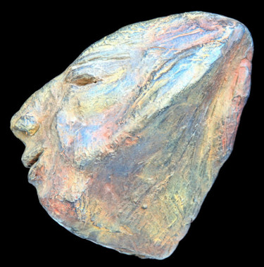 Sculptuur getiteld "multicolore" door Anne Marie Mermet, Origineel Kunstwerk, Terra cotta
