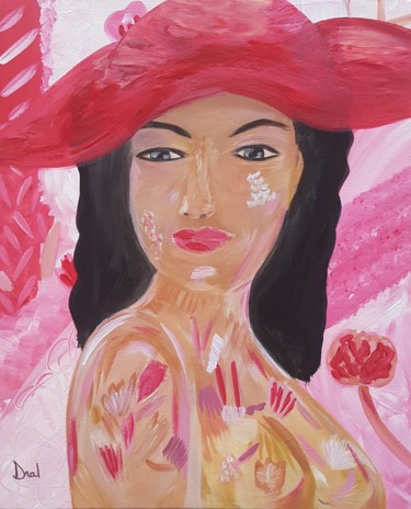 Carole Peinture intitulée "Carole" par Dral Art, Œuvre d'art originale, Acrylique Monté sur Châssis en bois