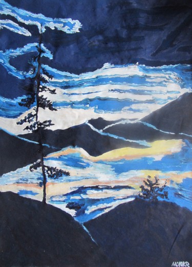 Peinture intitulée "British Columbia Li…" par Monikr, Œuvre d'art originale, Acrylique