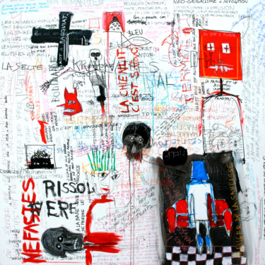 Peinture intitulée "PENSE BÊTE (NOT A B…" par Patrick Santus, Œuvre d'art originale, Acrylique