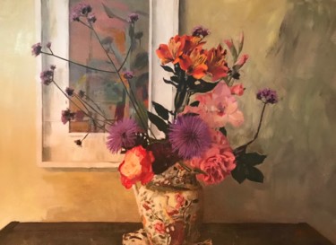 Pintura titulada "Flowers Beneath The…" por William Oxer, Obra de arte original, Acrílico