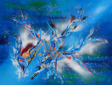 Peinture intitulée "Carnaval" par Gilbert Morales, Œuvre d'art originale, Acrylique