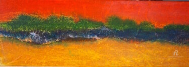 Peinture intitulée "DERIVES OCEANES III" par Leylane Ferret, Œuvre d'art originale, Huile Monté sur Châssis en bois