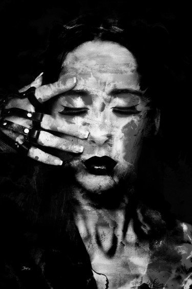 Digital Arts titled "Perilous Emotions" by Barry Farley Visual Arts, Original Artwork, Digital Painting Mounted on Other rig…