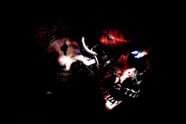 Digital Arts titled "Midnight Death Conf…" by Barry Farley Visual Arts, Original Artwork, Digital Painting Mounted on Other…