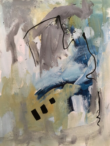 Peinture intitulée "Au soleil de midi -…" par Chantal Proulx, Œuvre d'art originale, Acrylique