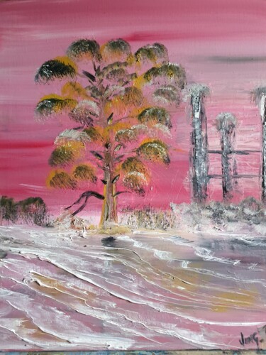 Peinture intitulée "fantasie tree" par Pascal Jung, Œuvre d'art originale, Huile