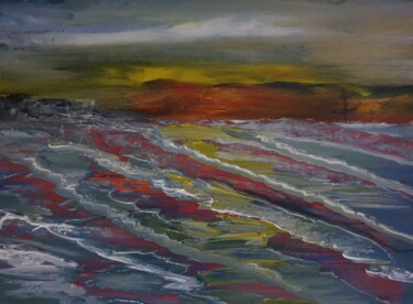Peinture intitulée "REFLECT waves" par Pascal Jung, Œuvre d'art originale, Huile