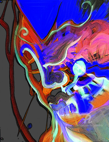 Digital Arts titled "" Visage Polaris "" by Mr Foe'Z, Original Artwork, 2D Digital Work