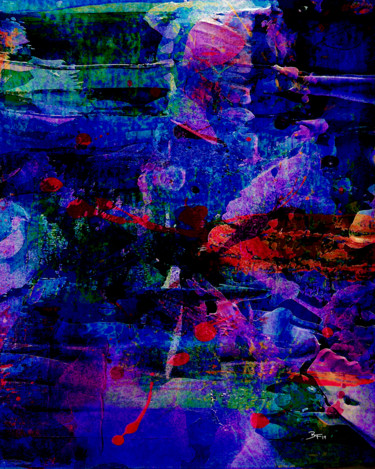 Digital Arts titled "Nightfall on Eterna…" by Barry Farley Visual Arts, Original Artwork, Digital Painting Mounted on Other…