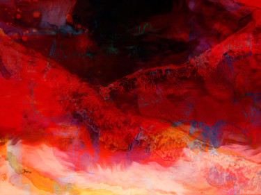Digital Arts titled "And the Waters Turn…" by Barry Farley Visual Arts, Original Artwork, Digital Painting Mounted on Other…