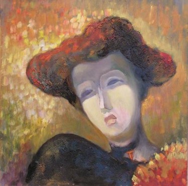 Painting titled "NANA" by Tony Ignatov, Original Artwork, Oil