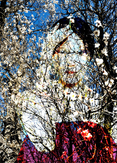 Digital Arts titled "Goodess of Peach Tr…" by Alexey Solodov, Original Artwork, Photo Montage