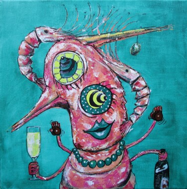 Painting titled "I'm not a lot.. of…" by Pepe Villan, Original Artwork, Acrylic Mounted on Wood Stretcher frame
