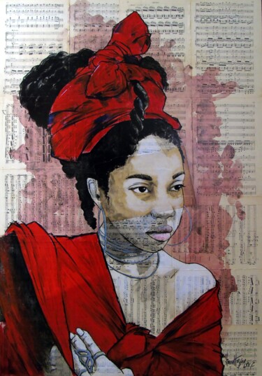 Peinture intitulée "la bas" par Vincent Tessier Xxc, Œuvre d'art originale, Acrylique