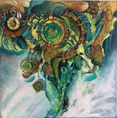 Peinture intitulée "Daca timpul ar fi a…" par Mariana Oros, Œuvre d'art originale, Acrylique