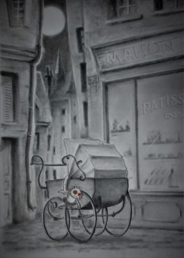 Dessin intitulée "Sans titre..." par Philippe Lemarinier, Œuvre d'art originale, Fusain