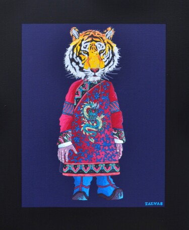 Painting titled "Her Majesty" by Yann Michael Talvas, Original Artwork, Acrylic