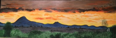 Peinture intitulée "PUY DE DOME" par Martine Chalet-Aspert, Œuvre d'art originale, Acrylique