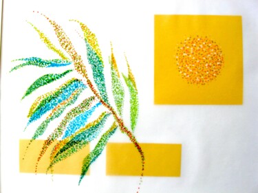 图画 标题为“Sun and Fronds” 由D Avergon, 原创艺术品, 标记