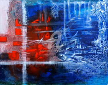 Pintura intitulada "Przestrzeń piąta" por Anna Lupa-Suchy, Obras de arte originais, Óleo