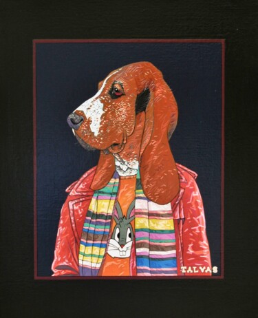 Peinture intitulée "Diamond Dog" par Yann Michael Talvas, Œuvre d'art originale, Acrylique