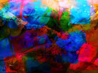Digital Arts titled "Promises and Lies" by Barry Farley Visual Arts, Original Artwork, Digital Painting Mounted on Other rig…