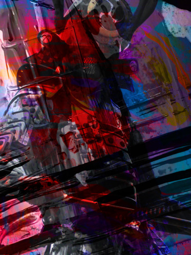 Digital Arts titled "Never Surrender" by Barry Farley Visual Arts, Original Artwork, Digital Painting Mounted on Other rigid…