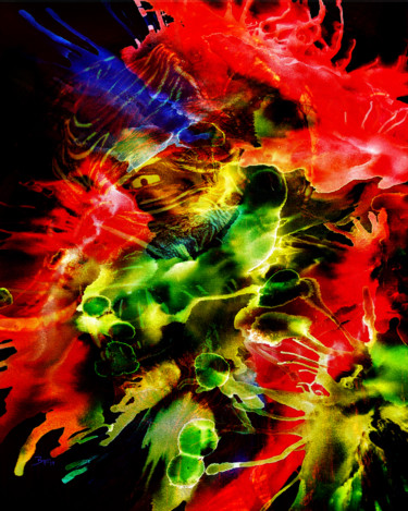 Digital Arts titled "It Only Comes Out a…" by Barry Farley Visual Arts, Original Artwork, Digital Painting Mounted on Other…
