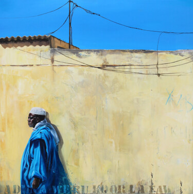 Peinture intitulée "L’homme qui marche" par Sonia Privat, Œuvre d'art originale, Huile